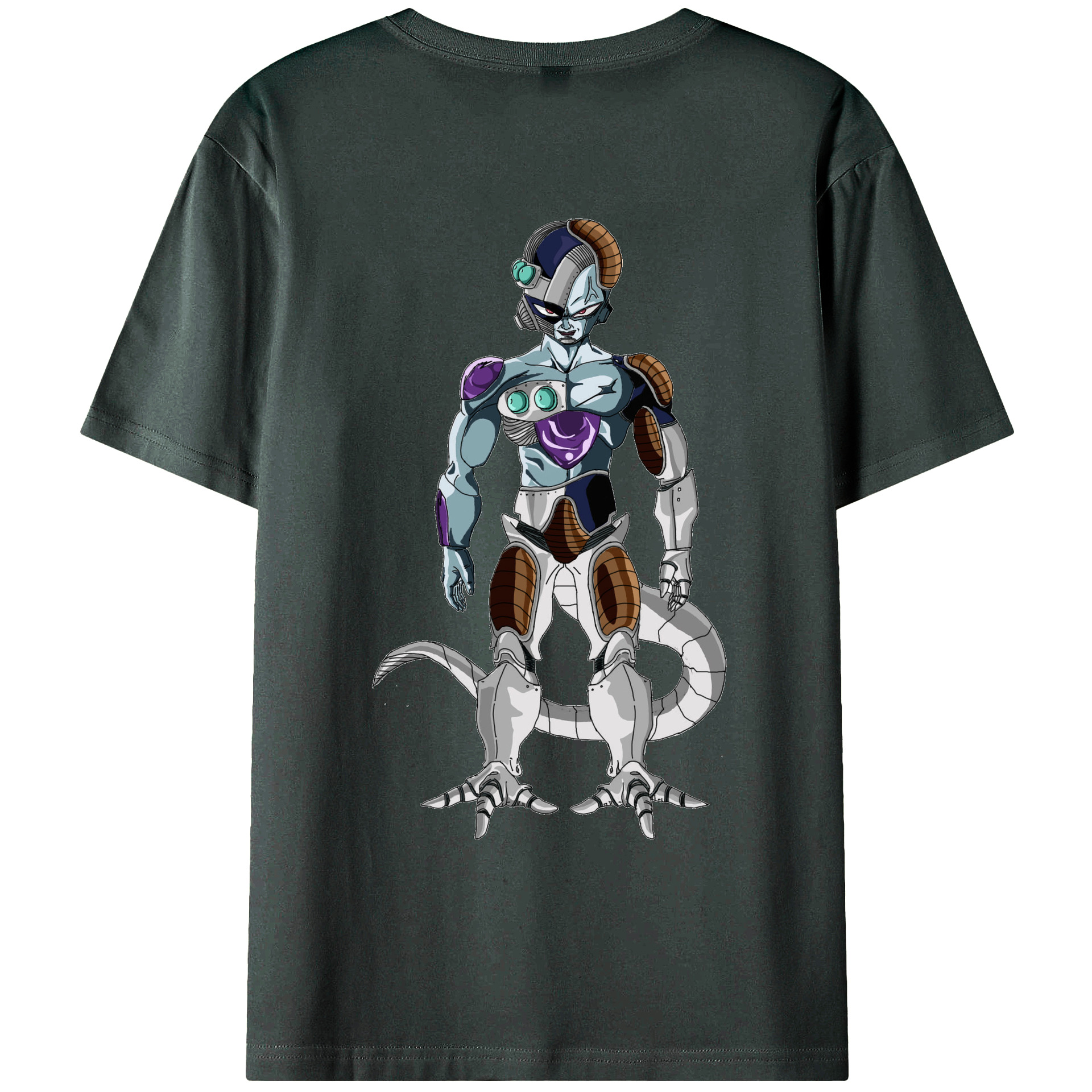 （画像用） ドラゴンボール クウラ DRAGON BALL Cooler Coora 綿100％ メンズ半袖Tシャツ（バックプリント） 通気性